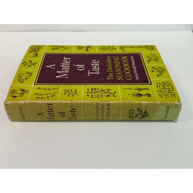 Paper A Matter of Taste: The Definitive Seasoning Cookbook by Sylvia Windle Humphrey (1965) First Edition For Sale - Image 7 of 11