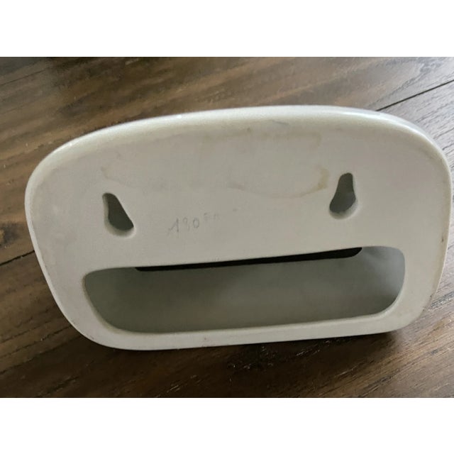 Paris France Lamballe Swan Tefency Porcejain Tiiler Wall mount Paper Holder Beautiful blue and white Vi tage Selling 33...