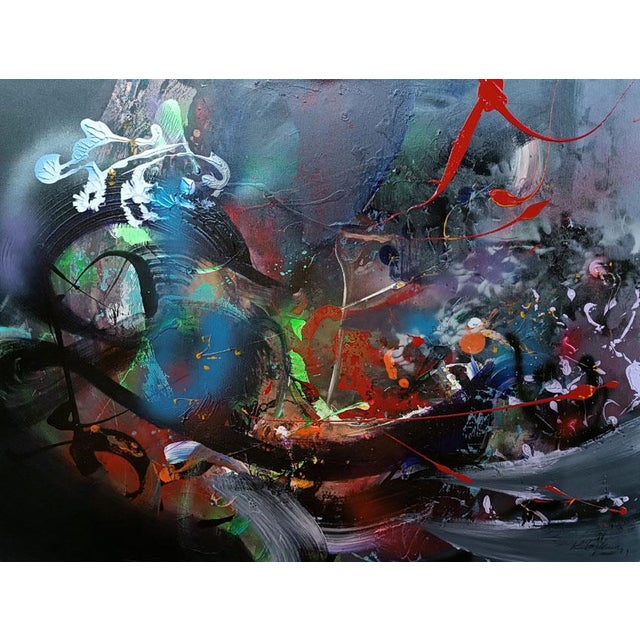 Ovidiu Kloska, Ruster in the Night, Acrylic on Canvas For Sale - Image 11 of 11