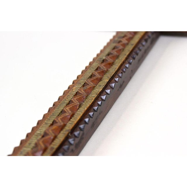 Tramp Art Wall Mirror, Austria, 1870s For Sale - Image 13 of 18