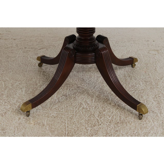 Baker Collector's Edition 48-in Round Inlaid Pedestal Table For Sale - Image 9 of 15