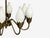 1950s Mid-Century Modern Fog & Mørup, Tulip Chandelier, Opal Glass, Brass For Sale - Image 9 of 12