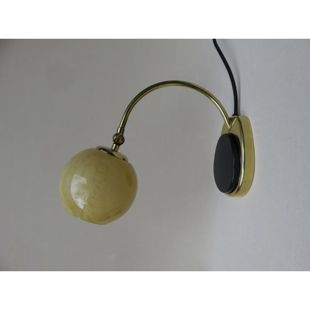 Glass and Brass Table Lamps by Marianne Brandt, 1950s, Set of 2 For Sale - Image 6 of 15