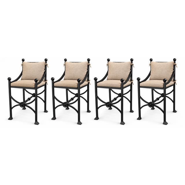 Kreiss Kreiss Mykonos Bar Stools Set of 4 For Sale - Image 4 of 5