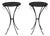 Jean-Michel Frank Style, Side Tables or Gueridons, Painted Iron, 20th C. For Sale