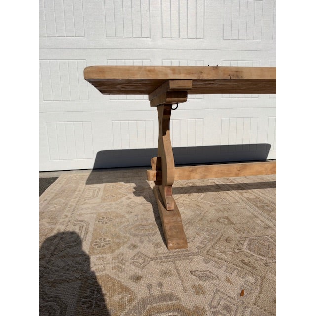 French Provincial 20th Century French Oak Monestary Table For Sale - Image 3 of 14