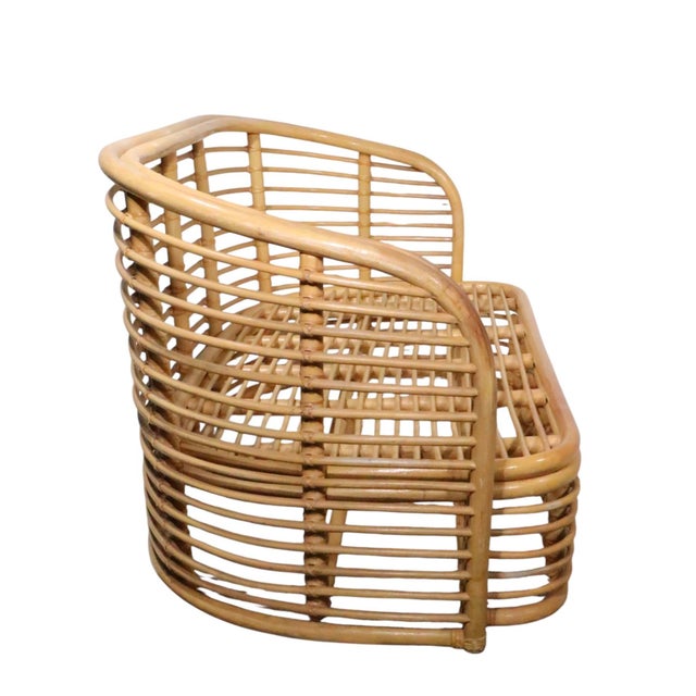 Wood Mid 20th Century Bamboo Loveseat For Sale - Image 7 of 18