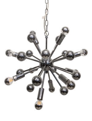 Chrome-Plated Sputnik Chandelier, 1970s