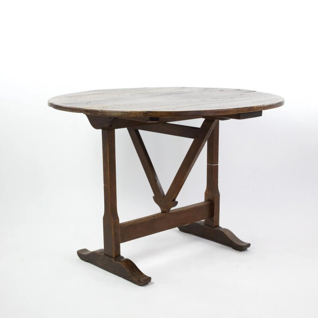 Late 19th Century 1870s French Fruitwood Vendange Table For Sale - Image 5 of 8