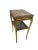 Wood Rectangular Gilded Wood Side Table with Marble Top For Sale - Image 7 of 8