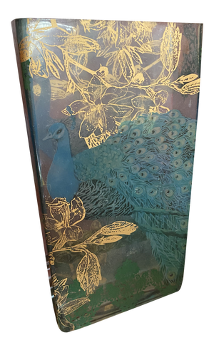 Painted Peacock Vase