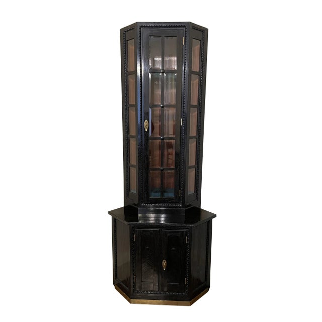 Art Nouveau Corner Display Case, 1910s For Sale - Image 12 of 12
