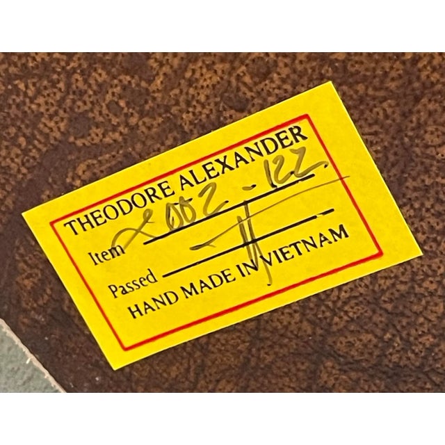 Large Black and Bronze Neoclassical Table Lamp by Theodore Alexander For Sale - Image 12 of 12