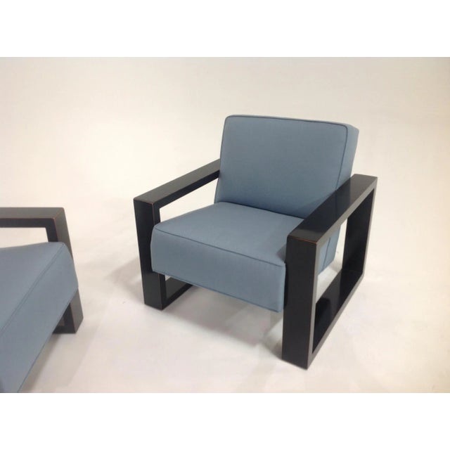 Modern Pair of Lounge Chairs For Sale - Image 4 of 5