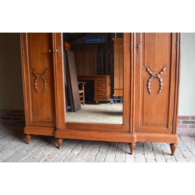 Antique French Oak Wardrobe For Sale - Image 9 of 10