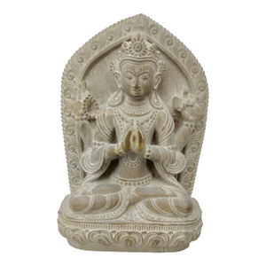 Limestone Chenrazi Buddha Nepali