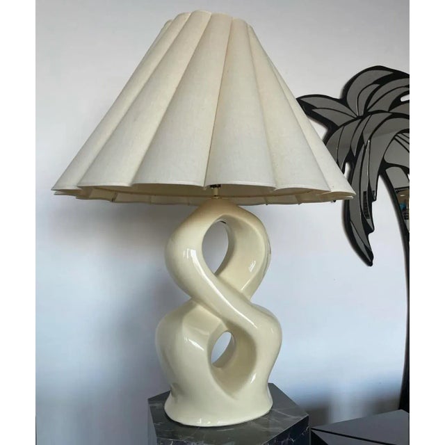 1980s Postmodern Large Ceramic Infinity Lamp For Sale In New York - Image 6 of 6