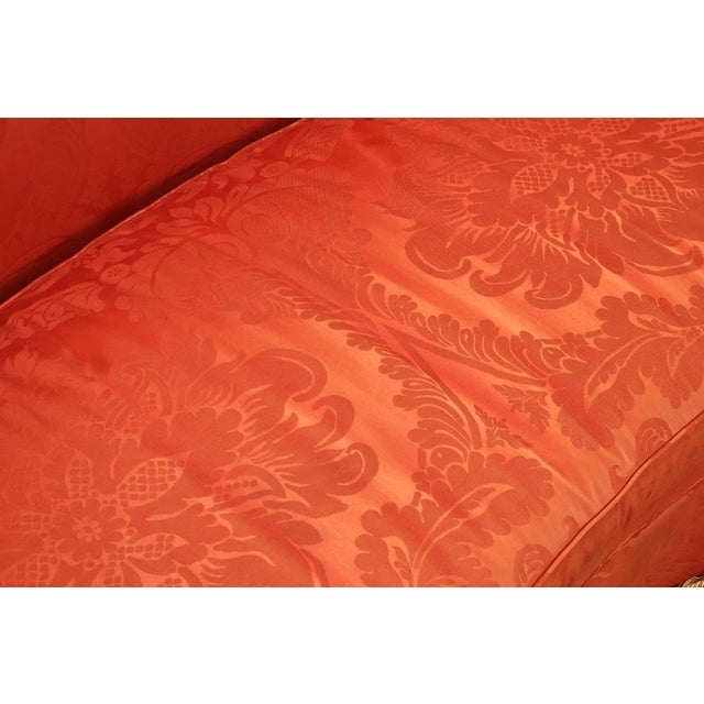 Hickory Chair Company Pair Of Custom Upholstered Silk Damask Sofas For Sale - Image 10 of 18