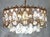 Brass and Lead Crystal Chandelier from Palwa, 1960s For Sale - Image 9 of 11