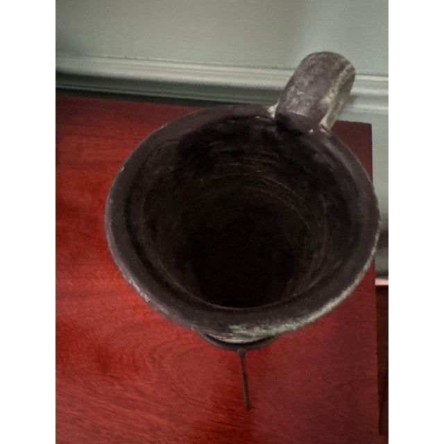 Vintage Minoan Boxer Rhyton Replica – Ancient Greek Drinking Horn Vessel With Stand For Sale - Image 9 of 9