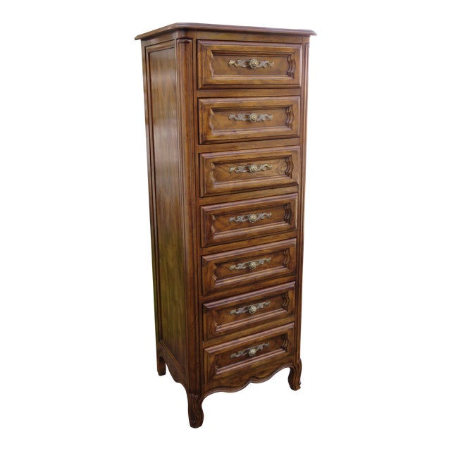 French Tall Narrow Lingerie/Jewelry Chest by Drexel Furniture Chairish