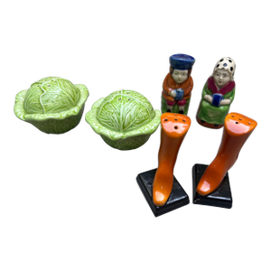 50's Salt and Pepper Shakers, a Collection of Six