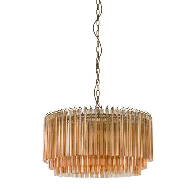 Amber Medium Amaro Drum Chandelier from Pure White Lines For Sale