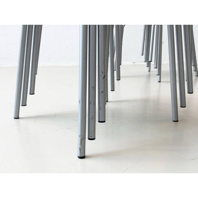 Brown Stackable Round Studio Chair from Bemefa, 1990s For Sale - Image 8 of 18