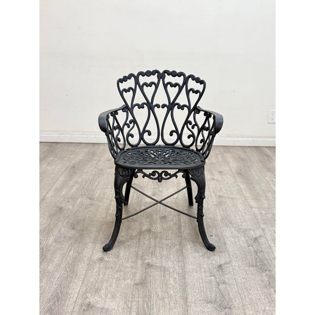 Vintage Cast Aluminum Patio Set For Sale - Image 12 of 12