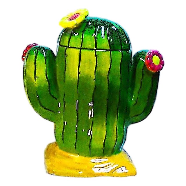 Large Suquaro Cactus Cookie Jar For Sale