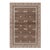 Rug & Kilim’s Modern Block Print Rug in Beige-Brown, with Geometric Patterns - 8x10 For Sale
