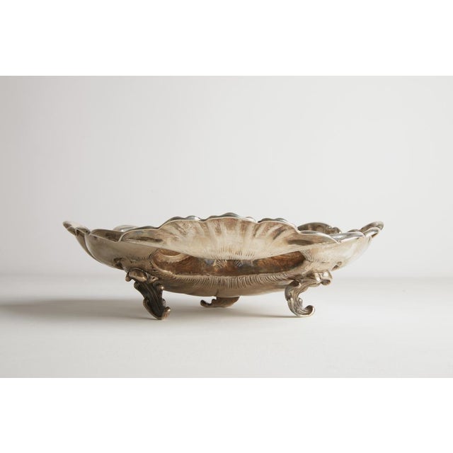 Shell Centerpiece in 800 Silver, 1930s For Sale - Image 3 of 7
