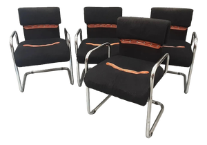 Armchairs by Guido Faleschini for Hermes, 1970s, Set of 4
