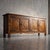 Mid-Century Modern Vintage French Oak Brutalist Sideboard With Iron Hardware, 1970s For Sale - Image 3 of 12