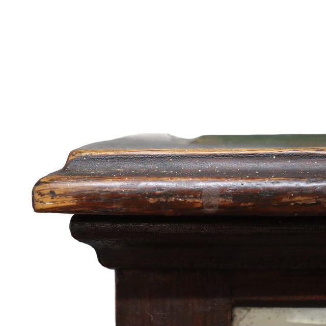 Brown Antique Oak & Glass Country Store Candy Showcase C1910 For Sale - Image 8 of 9
