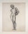 An original vintage charcoal drawing of a classical nude Greco-Roman statue by William B. Pattengill. Charcoal on paper,...