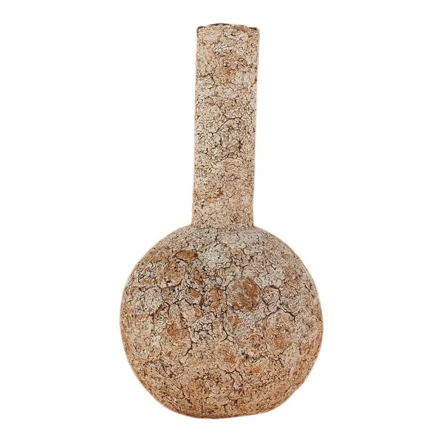 1960s Mid-Century Cork Large Floor Vase For Sale