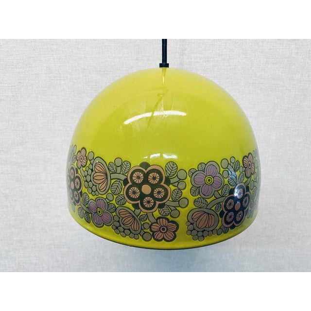 Enamelled Kalas Ceiling Lamp by Kaj Franck & Raija Uosikkinen for Fog & Morup & Araabia, 1970s For Sale - Image 5 of 18