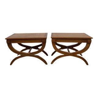 Drexel Heritage Triune Collection End Tables - a Pair For Sale