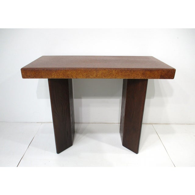 Rare Paul Frankl Cork Top Console Table for Johnson Brothers For Sale - Image 12 of 12