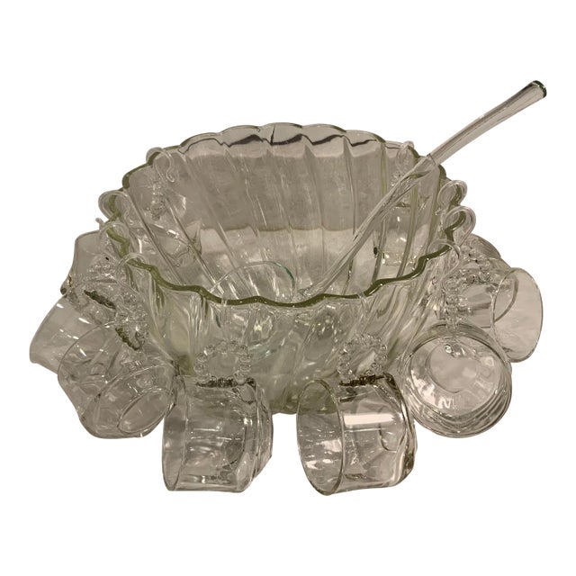 Vintage Imperial Candlewick Punch Bowl Set 12 Pieces Chairish