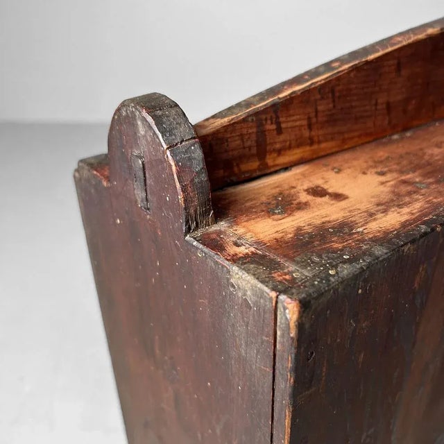 Antique Japanese Wooden Storage Box, 1900s For Sale - Image 9 of 13