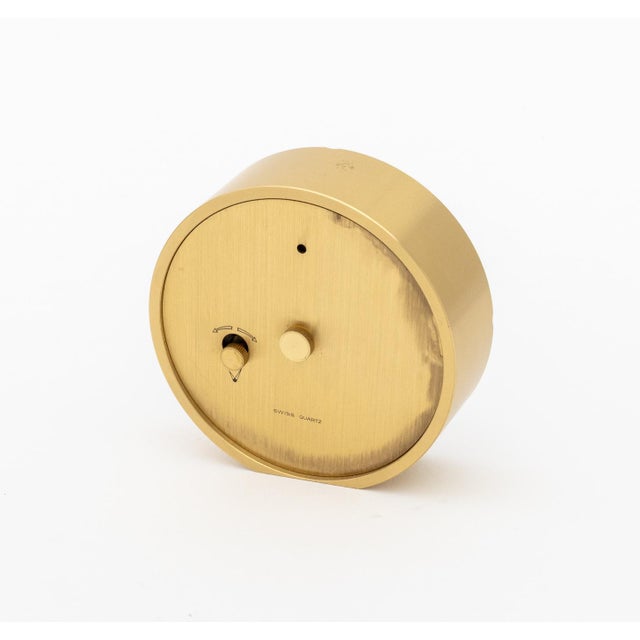 Late 20th Century Tiffany & Co. Brass Desk Clocks, 4 For Sale - Image 5 of 12