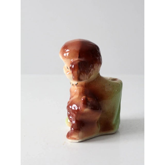 Vintage Shawnee Pottery Puppy Planter Vase For Sale - Image 6 of 10