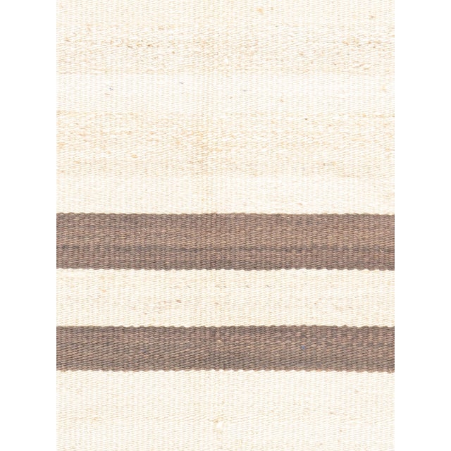 Turkish Vintage Ivory Turkish Kilim, 4'9 X 10'10 For Sale - Image 3 of 4