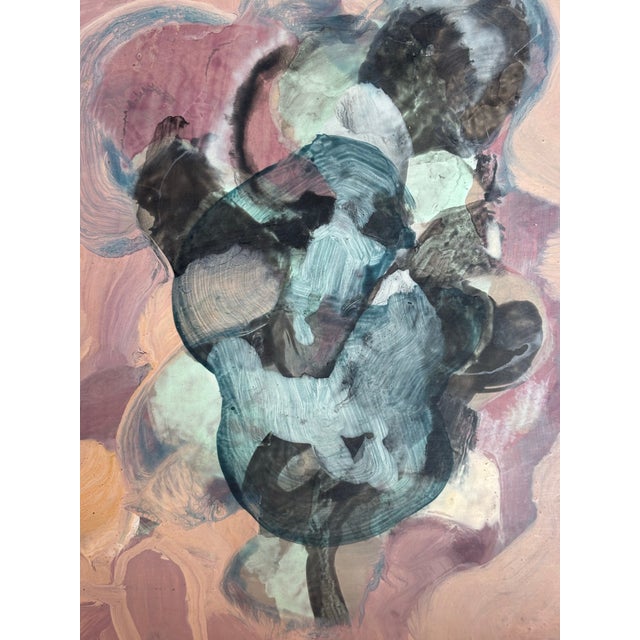 Abstract Mixed Media Contemporary Abstract Painting by Bruce Riley For Sale - Image 3 of 3