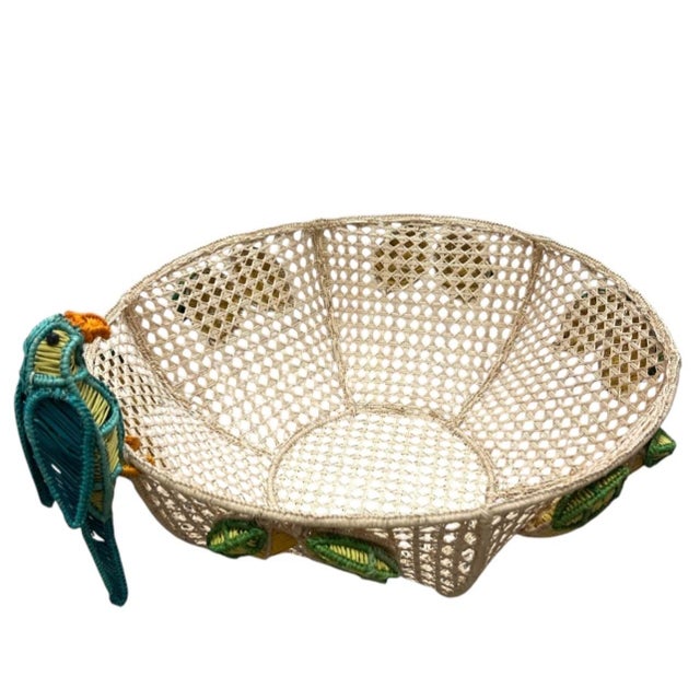 Bring a touch of breezy coastal charm and vintage Palm Beach glamour into your home with this stunning handcrafted woven...