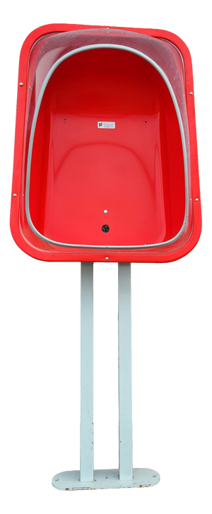 Pil Telephone Booth on Metal Stand, France, 1980, Set of 2