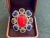 Bochic "Orient" Vintage Diamond, Blue Sapphire & Opal Ring Set 18K Gold & Silver For Sale - Image 16 of 18