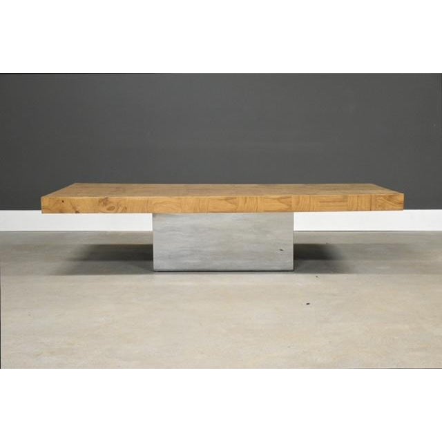 Mid-Century Modern 1960s Milo Baughman for Thayer Coggin Burl and Chrome Coffee Table For Sale - Image 3 of 9